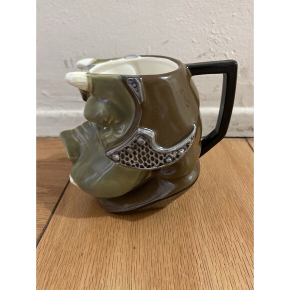 VTG 90’s APPLAUSE Gamorrean Guard Mug Extra Large Green Ceramic Mug Unique - Picture 5 of 10
